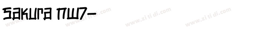 Sakura NW7字体转换